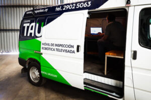 Camioneta de cámaras robot